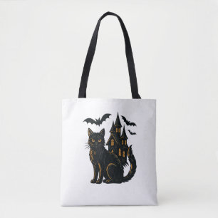 Achtervolgd huis en kat draagtas