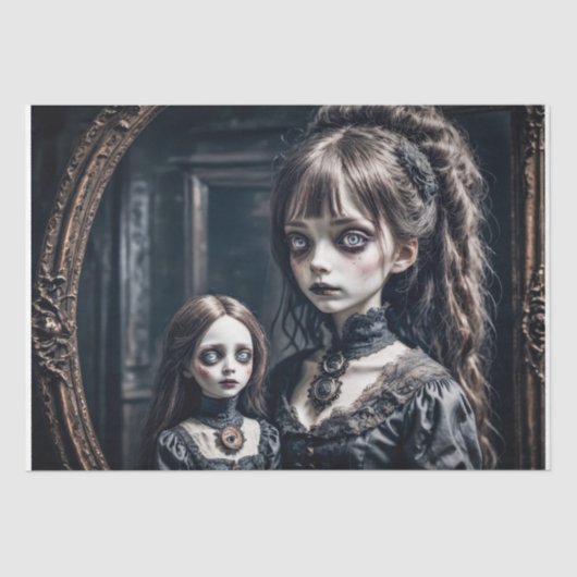 Achtervolging van onschuld - Decoupage - Tissuepapier (Voorkant)