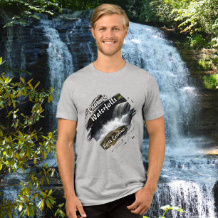 Achtervolging Watervallen Avontuur Wandelen Tri-Blend Shirt