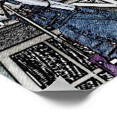 Achterwaarts Bluegrass Poster (Hoek)