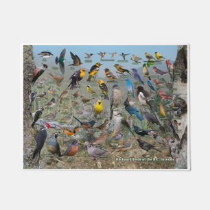 Achterwerende vogels van de BC Interior Deurmat