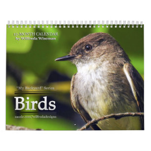 Achterwerf vogelkalender 5th in reeks kalender