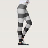 Achterzijde en grijs gestreept kleurenblokpatroon leggings (Rechts)