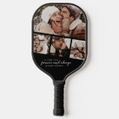 Achterzijde Fotostrip Collage Pickleball Paddle (Achterkant)
