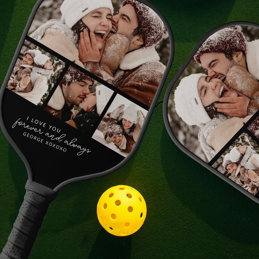 Achterzijde Fotostrip Collage Pickleball Paddle