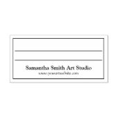 Achterzijde kunstlabel stempel (Afrduk)