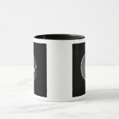 Achterzijde van de munt die de Pegasus afschildert Mok (Midden)