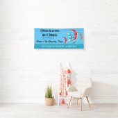-achtige blauwe kite Surfing Banner (Insitu)