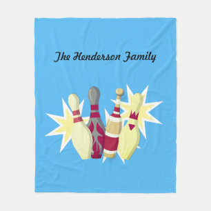 -achtige Bowling Fleece Deken