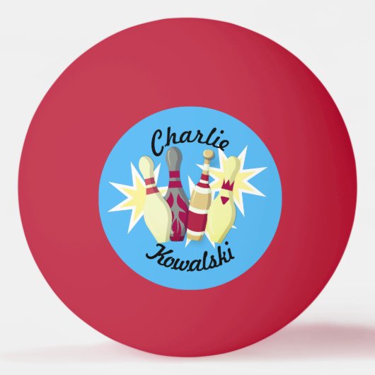 -achtige Bowling Pingpongballen (Voorkant)
