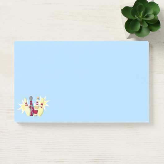 -achtige Bowling Post-it® Notes (Kantoor)