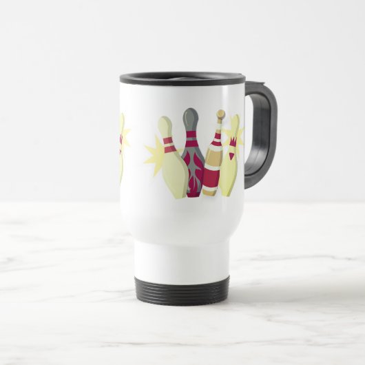 -achtige Bowling Reisbeker (Voorkant rechts)