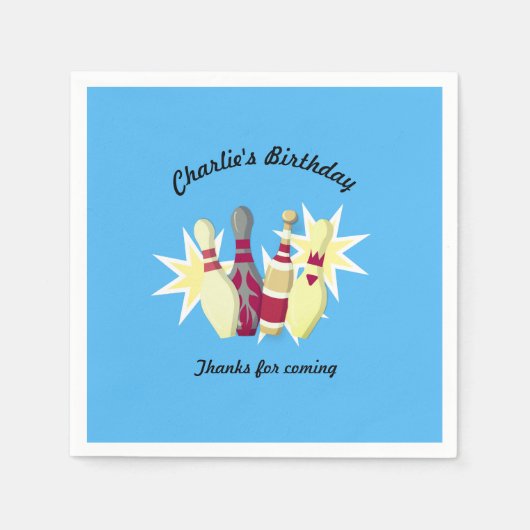 -achtige Bowling Servet (Voorkant)