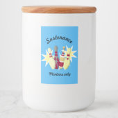 -achtige Bowling Voedselcontainer Etiket (Voorkant)