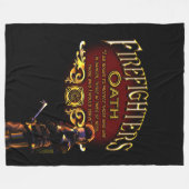 Achtste brandweerman fleece deken (Voorkant (Horizontaal))