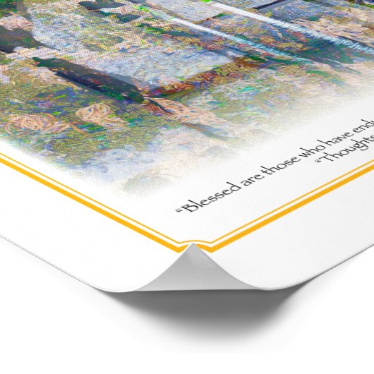 Achtste breedte 8,5 x 11 poster (Hoek)