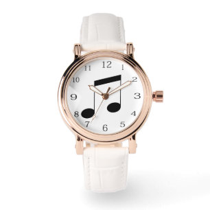 Achtste gestraalde muzieknotsymbolen, horloge