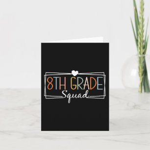 Achtste Grade Squad Teachers Kinder 8ste Grade Ter Kaart