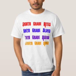 Achtste gradenbites, negende graad, tiende gr... t-shirt