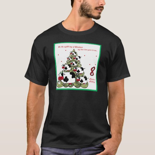 Achtste kerstdag t-shirt (Voorkant)