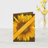 Achttiende bruiloft Jubileum Zonnebloem Kaart (Gele Bloem)