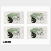 Achttiende eeuw Japanse Botanische Kikker Toad Rechthoekige Sticker (Vel)