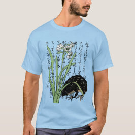 Achttiende eeuw Japanse Botanische Kikker Toad T-shirt