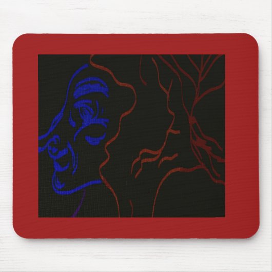 Achttiende-eeuwse baron met rood haar muismat (Voorkant)