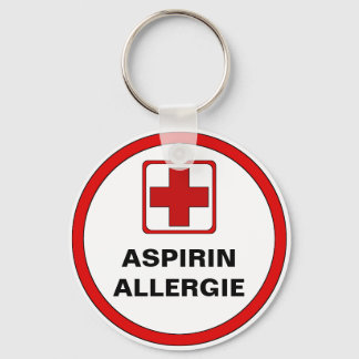 Achtung - Aspirin Allergie Sleutelhanger