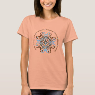Achtvoudig pad voor dames, gebrand T-shirt