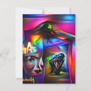 Achulofobie Briefkaart