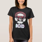 Acid Disco Music Techno Trance Skull T-shirt (Voorkant)