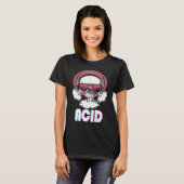 Acid Disco Music Techno Trance Skull T-shirt (Voorkant volledig)