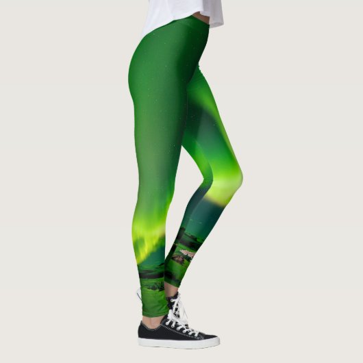 Acid Green Aurora Borealis Leggings (Rechts)