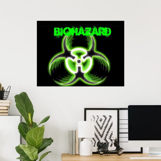 Acid Green Biohazard 08 Poster (Thuiskantoor)