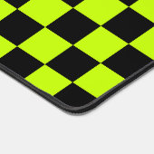 Acid green black checkerboard pattern (Coin)