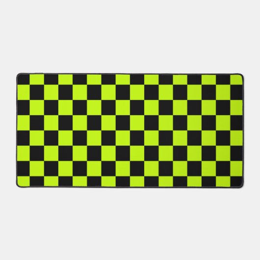 Acid green black checkerboard pattern (Recto)