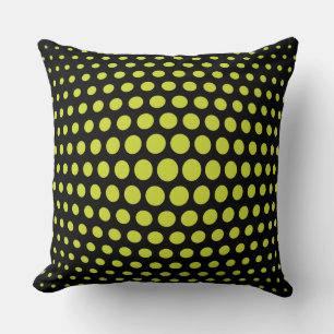 Acid Green Fish Eye Polka Dots Patroon Kussen