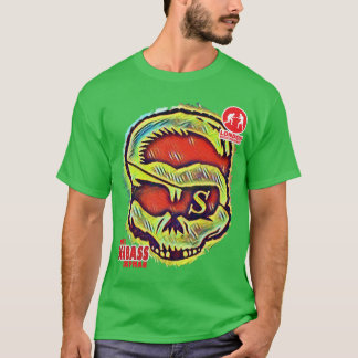 Acid Seabass Skull-ontwerp T-shirt