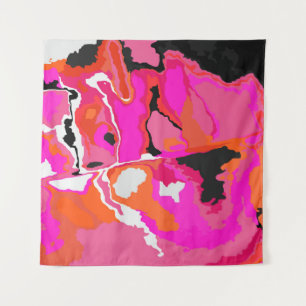 Acid Vivid Digital Psychedelic Bright Background Wandkleed