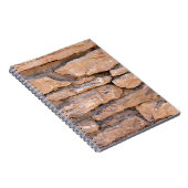 Aciënte muur. Grunge brick wall background. B Notitieboek (Rechterzijde)