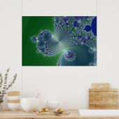 Acier Bleu - Poster Fractal (Cuisine)