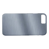 Acier brossé look élégant iPhone 7 Coque (Dos (Horizontal))