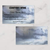 ACIER BRÛLÉ Cartes de visite à l'aspect métallique (Devant / Derrière)