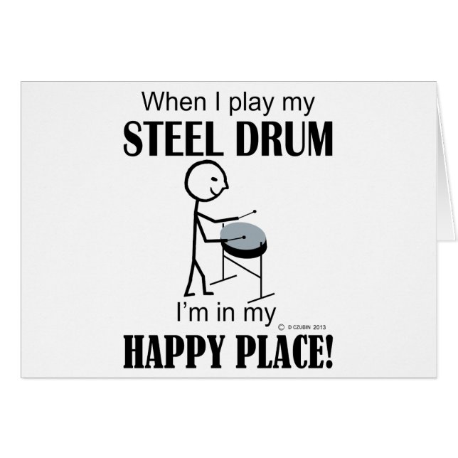 Acier Drum Happy Place (Devant horizontal)