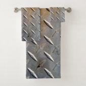 Acier en tôle diamant rouillé (En situation)