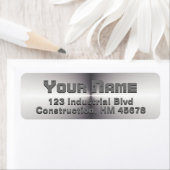 Acier Étiquette Masculine industrielle Revêtement  (En situation)