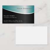 Acier inoxydable Aqua, Carte de visite professionn (Devant / Derrière)