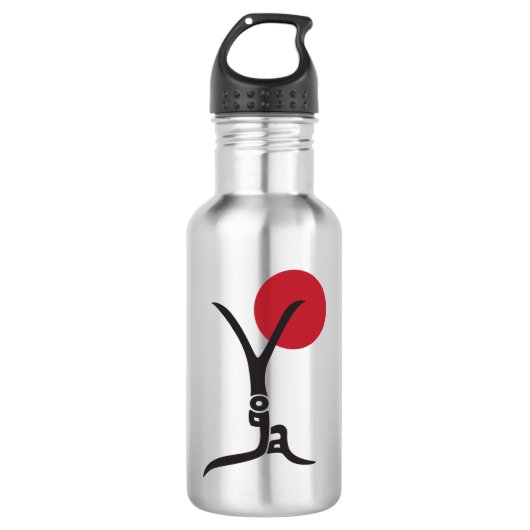 Acier Inoxydable Bouteille d'eau en argent (Devant)