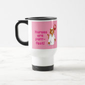 Acier inoxydable de tasse de voyage de rose (Gauche)